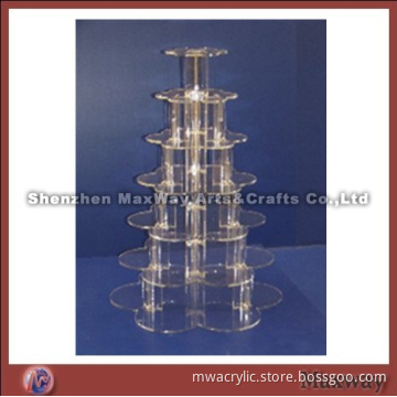 Flower Dismountable Acrylic Cup Cake Display Shelf